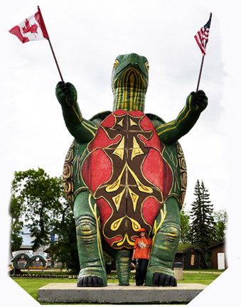 Karen Duquette and Tommy the Turtle 2012